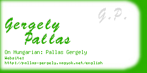 gergely pallas business card